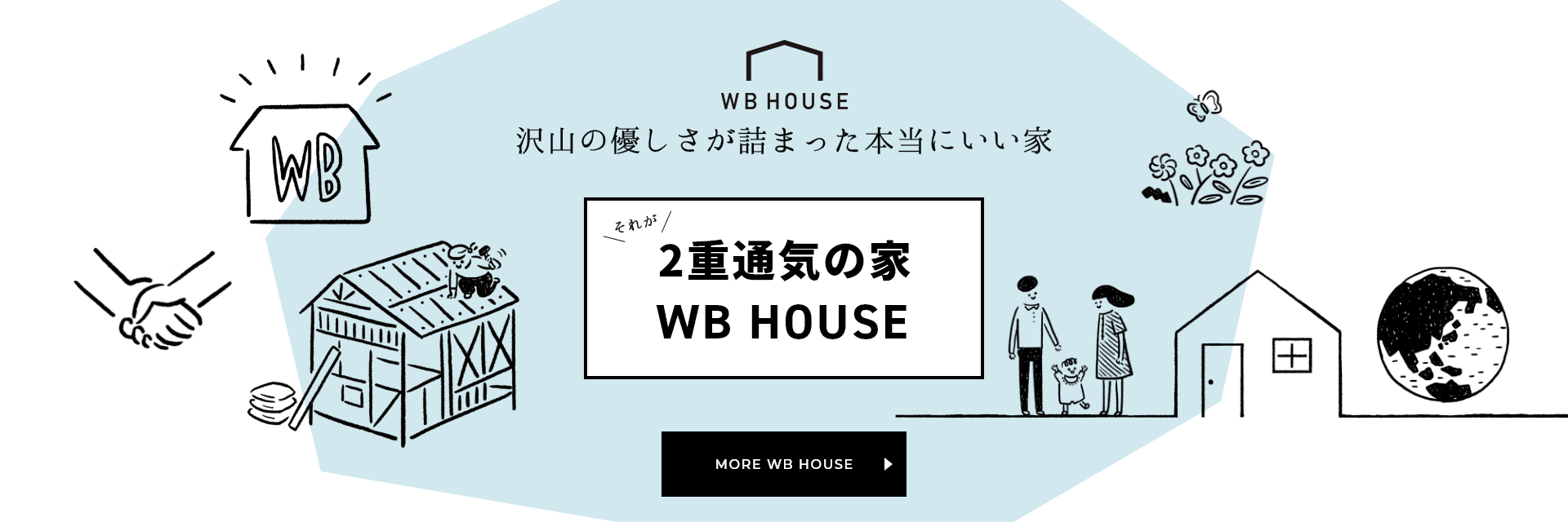 WB HOUSE 沢山の優しさが詰まった本当にいい家 それが2重通気の家WB HOUSE